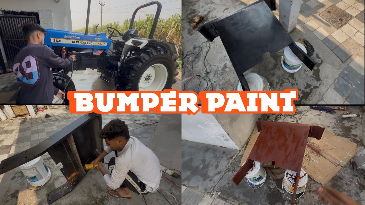 Ajj blue horse da bumper paint krta  / jantivlogs159