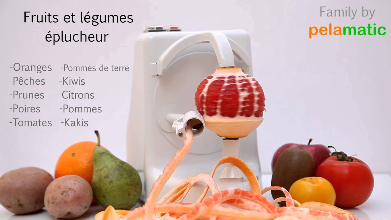 Epluche fruits et légumes électrique Pelamatic