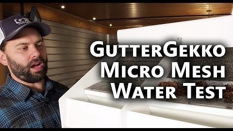 GutterGekko Micro Mesh Water Test