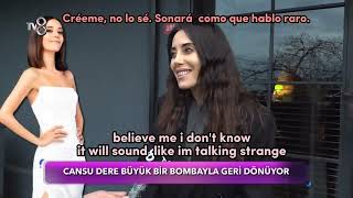 gazete magazine / tv8 - cansu dere interview english + spanish subbitules