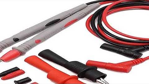 1 pair Digital Multimeter probe Soft-silicone-wire Needle-tip Universal test leads with Alligator cl