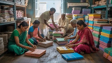📝Handcrafted Notebook Making – From Paper to Perfection