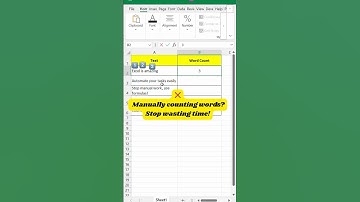 Stop Counting Words Manually | Use THIS Excel Formula Instead! 🔥 #excelshorts #excel
