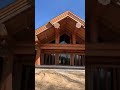 Большой дом из лиственницы по технологии Post and Beam. 2 video.