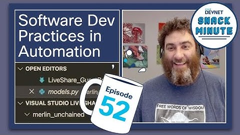 Learn how to apply software development practices into network automation. Snack Minute Episode 52.