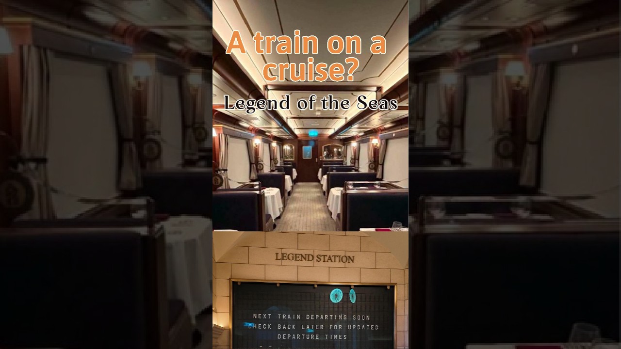 This Restaurant Is a TRAIN?! 🚂 Royal Railway on Legend of the Seas #legendoftheseas