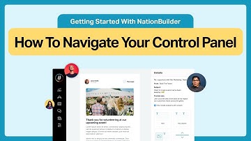 How to navigate your control panel in NationBuilder