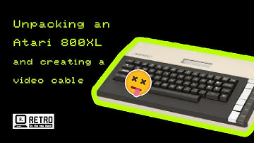 Een Atari 800 uitpakken en een videokabel maken