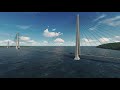Мостовой переход через реку Лена в районе Якутска (3D-визуализация)