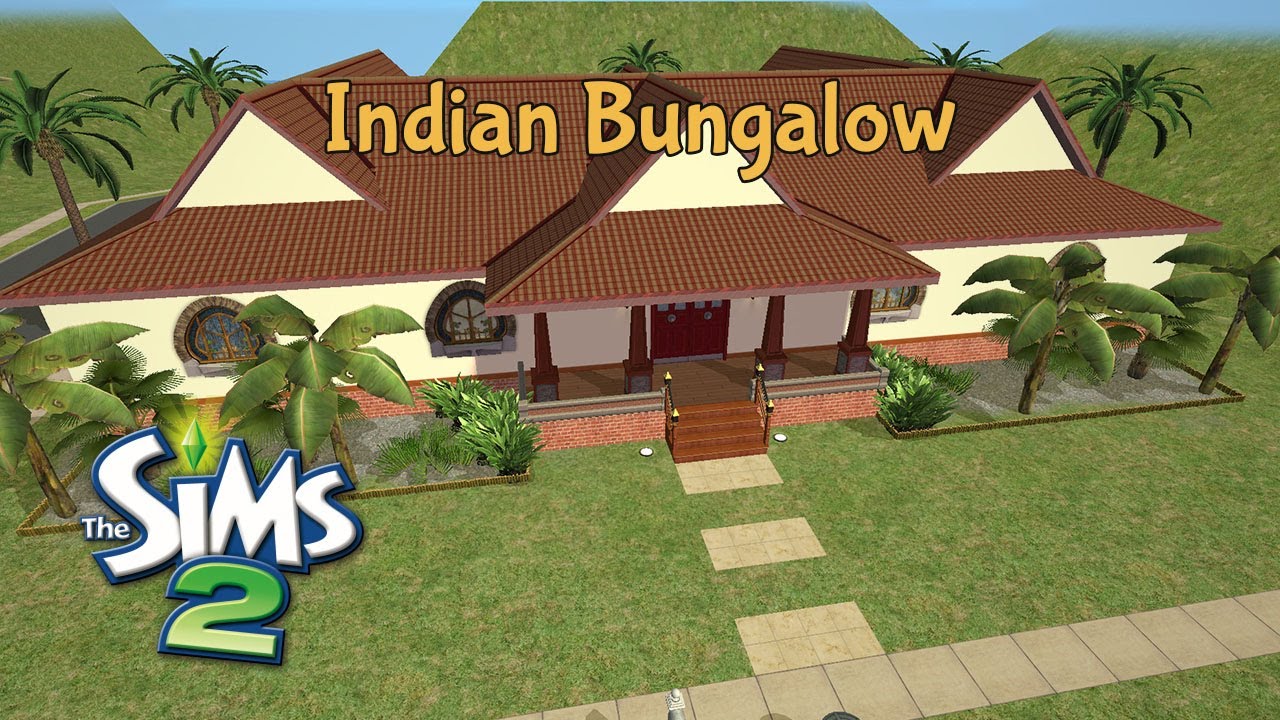 Indian Bungalow: The Sims 2 Speed Build - YouTube