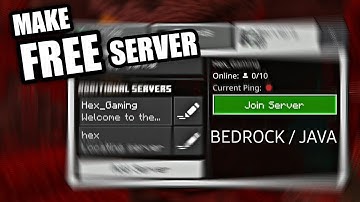 How to Make Server in MCPE/Bedrock Free 1.16 | 2021 method | Minecraft Server Host | Hex Gaming |