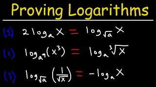 Proving Logarithmic Equations - College Algebra & Precalculus