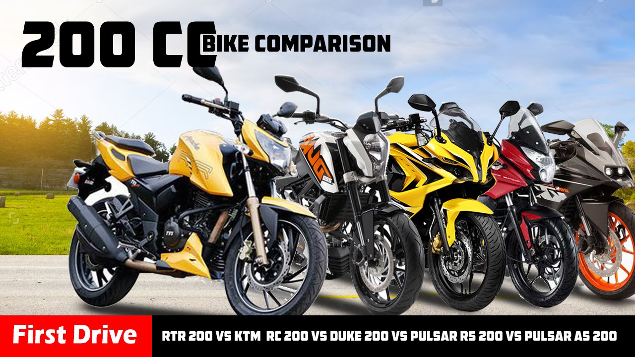 Ktm Rtr200 Apache RTR200 vs KTM Duke200 vs KTM RC200 vs Pulsar RS200 vs Pulsar ...
