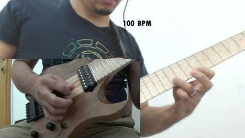 3 String Arpeggio Sweep Picking Lesson with Tab and Backing Track