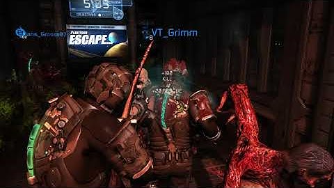 Dead Space 2 Multiplayer - 3 vs 4 Match - Escape - Battle In The Ishimura