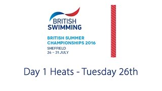 Day 1 heats - british summer championships 2016