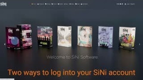 Two ways to log into your SiNi account