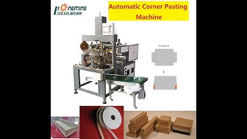 HM-S400 Automatic Corner Pasting Machine, tape 4 corners of cardboard.