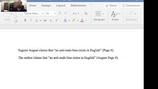 In Text Citation Lesson for MLA