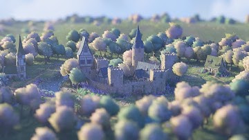 Tiny Glade Timelapse - Riverside Castle