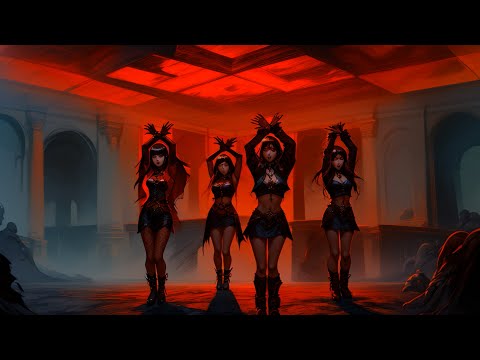 ITZY - "Mr. Vampire" K-Pop MV Remix Teaser ( 4K Gothic Anime - Generative AI Stable Diffusion )