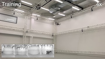 Learning Vision-based Flight in Drone Swarms by Imitation