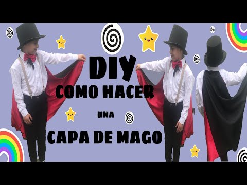 DIY COMO HACER UNA CAPA DE MAGO PARA DISFRAZ DE NIÑOS