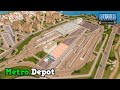 Building a realistic Metro Depot in Cities: Skylines | Sunset Harbor DLC | Vanilla Assets | Ep. 11