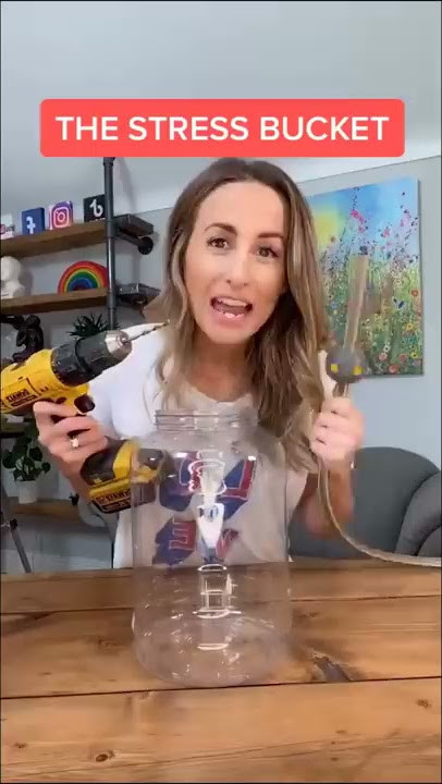 🤯 Stressed? You 𝐇𝐀𝐕𝐄 To See This! The Stress Bucket - Dr Julie #shorts