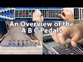 How to effectively use the a b c pedals  pedal steel guitar lesson
