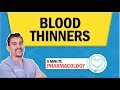 Pharmacology - Anticoagulants & Antiplatelets blood thinners for nursing RN PN (MADE EASY)