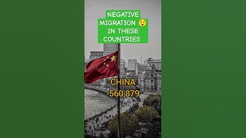 TOP 5 COUNTRIES WITH HIGHEST NEGATIVE MIGRATION ( 2024 UPDATE ) | #shorts