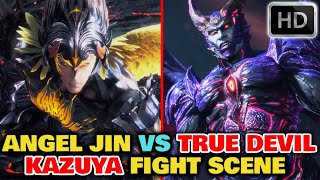 Angel Jin Vs True Devil Kazuya Insane Fight Scene - Tekken 8