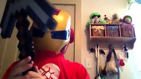 Minecraft Foam Pickaxe unboxing