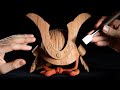 Woodcarving| SAMURAI helmet Japanese woodworking| Woodart