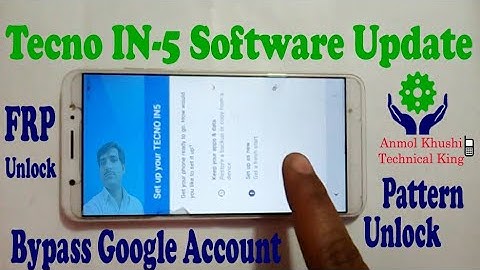 Tecno IN-5 software update.