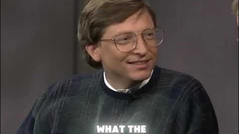 Bill Gates Explains the Internet to David Letterman (1995)