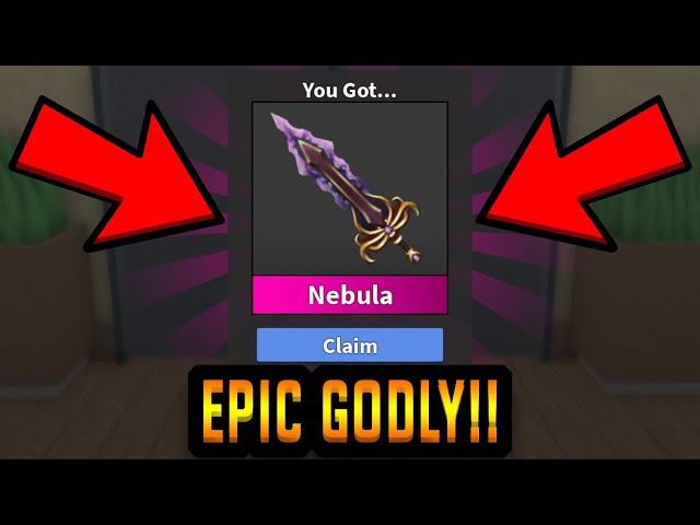 THIS NEW NEBULA GODLY KNIFE IS EPIC (ROBLOX MURDER MYSTERY 2