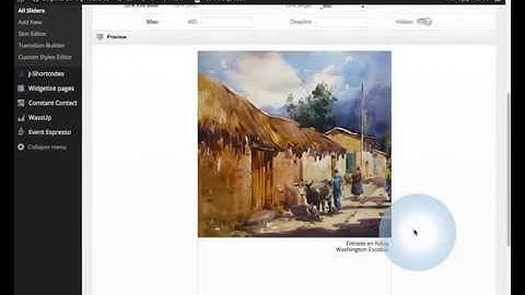 Wordpress Tutorial for Sequoia Layer Slider
