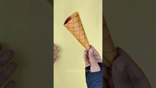 DIY Paper Ice cream 🍦 | Easy Paper Craft | How To Make Paper ice cream | Pino Short Art #shorts