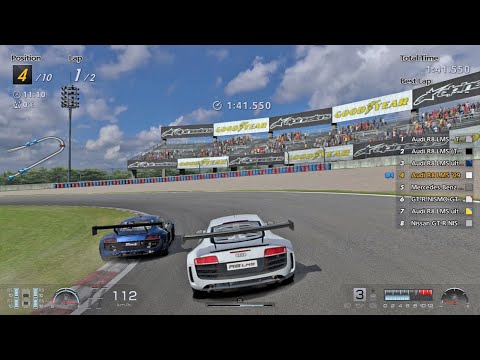 Audi R8 LMS 2009 | Grand Valley Speedway Reverse race | Gran Turismo 6 | PS3