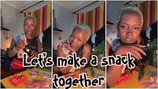Let’s make a snack together ninjas. My glass of happiness