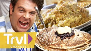 Adam vs. the BIGGEST Breakfast Challenges | Man v. Food | Travel Channel