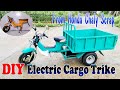 Build a electric cargo trike with honda chaly scrap