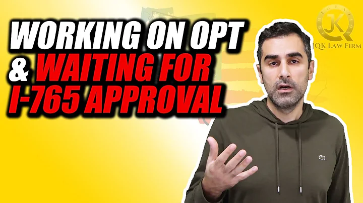 Working On OPT & Waiting For I-765 Approval