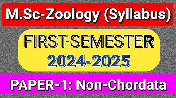 M.Sc Zoology First-Semester | Paper-1: Non-Chordata |2024-2025|#mjpru #msczoology #biogainerclasses