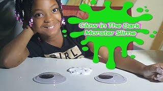 Glow In The Dark Monster Slime | EPIC FAIL | CamiCakes