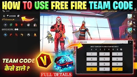 Free Fire Team Code Kaha Dale | What