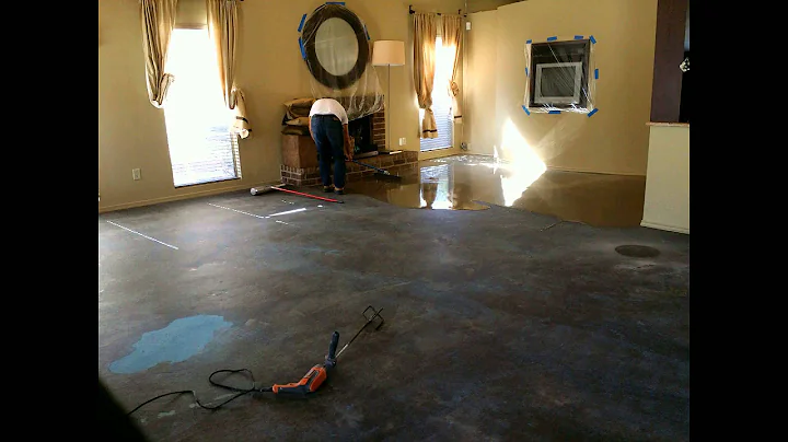Ardex K55 self-leveling pour.