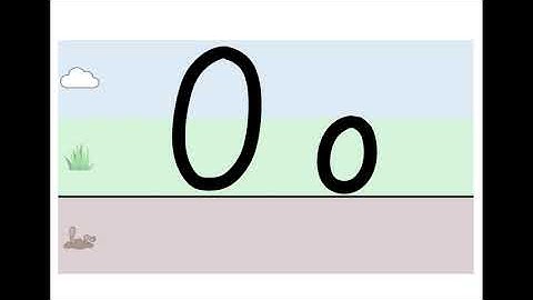 Letter Oo Formation and Placement - Handwriting Without Tears & Sky-Grass-Dirt